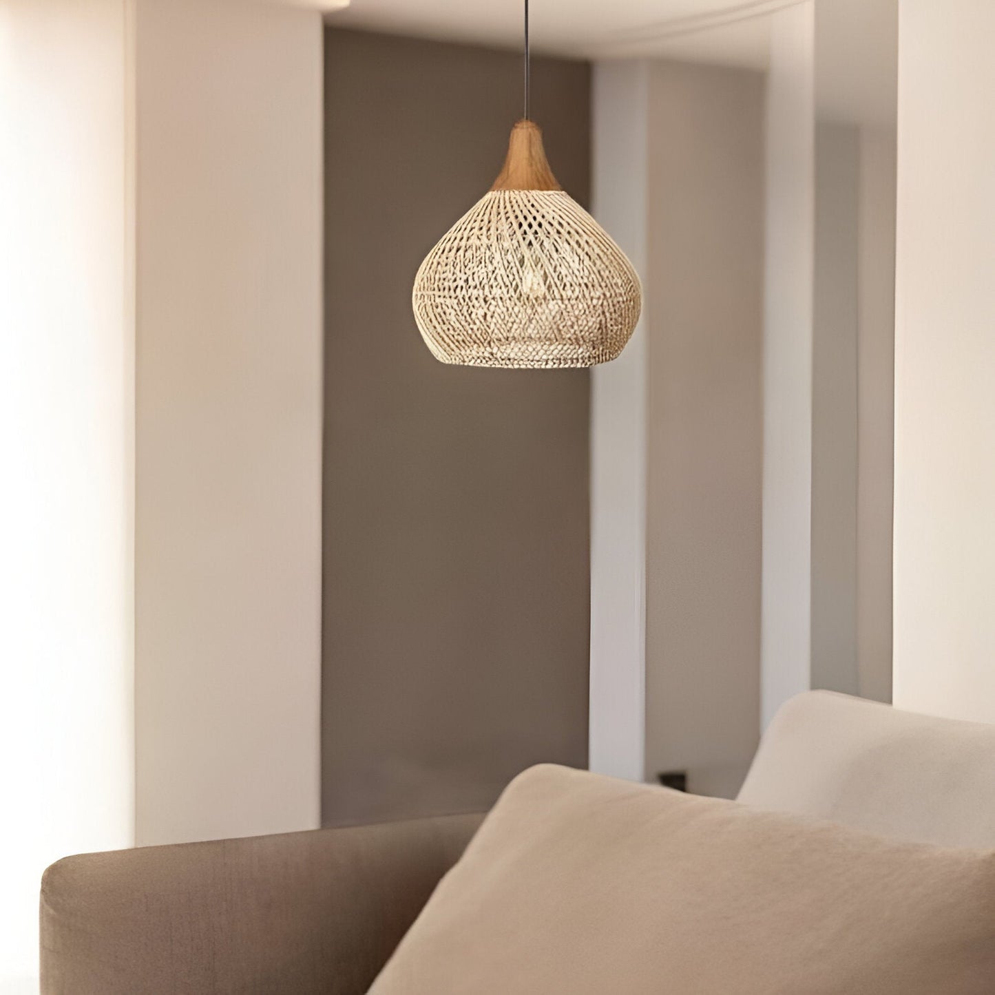 Yuji – Suspension en rotin Boho