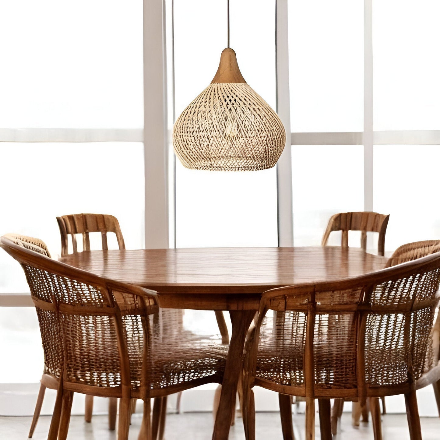 Yuji – Suspension en rotin Boho