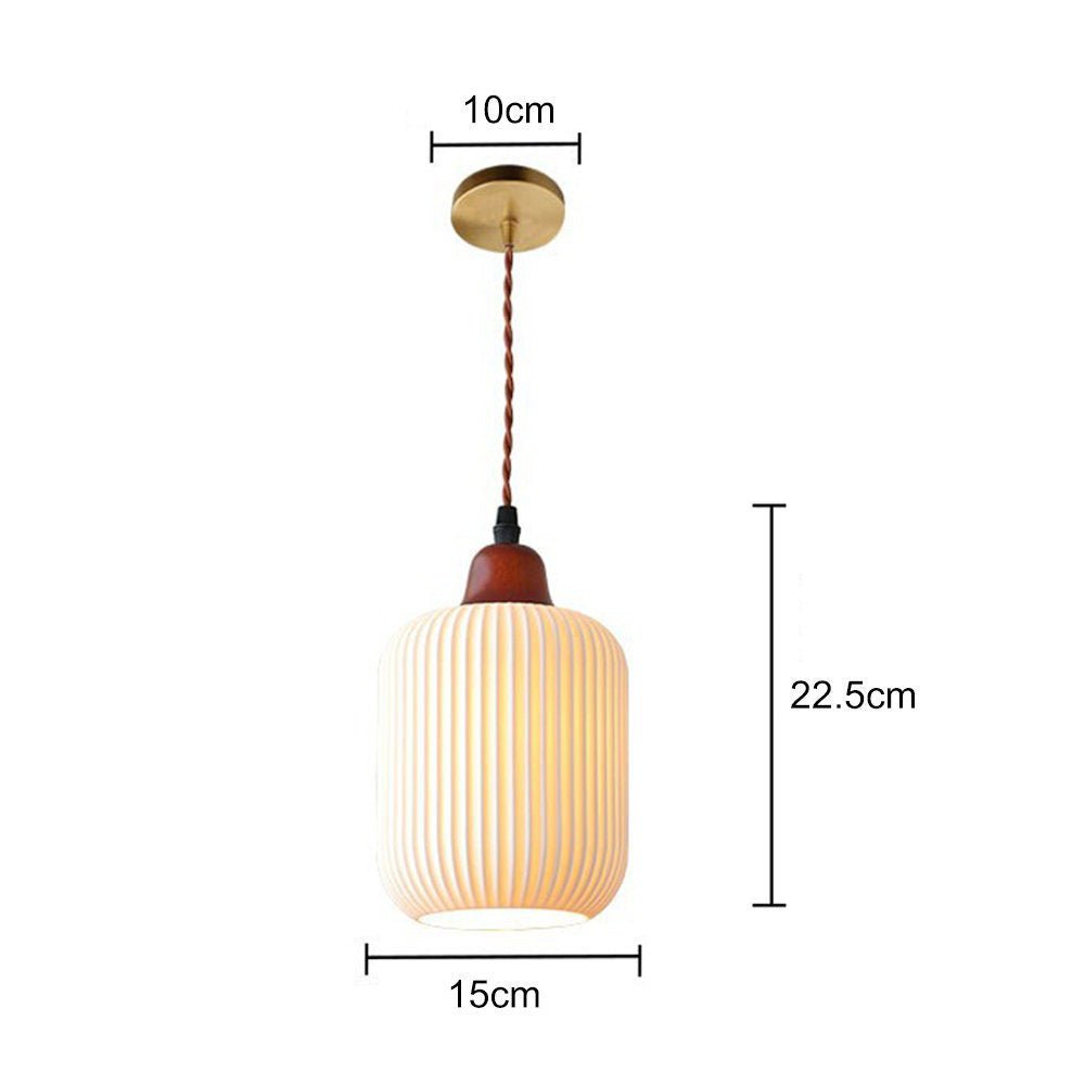 Celesta – Suspension en céramique blanc pur