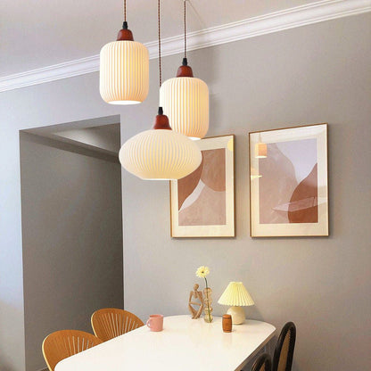 Celesta – Suspension en céramique blanc pur