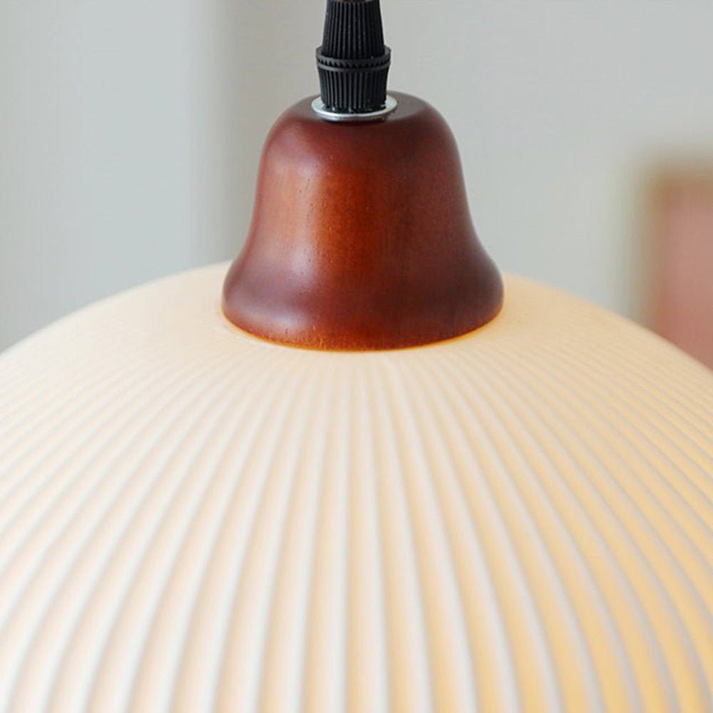 Celesta – Suspension en céramique blanc pur