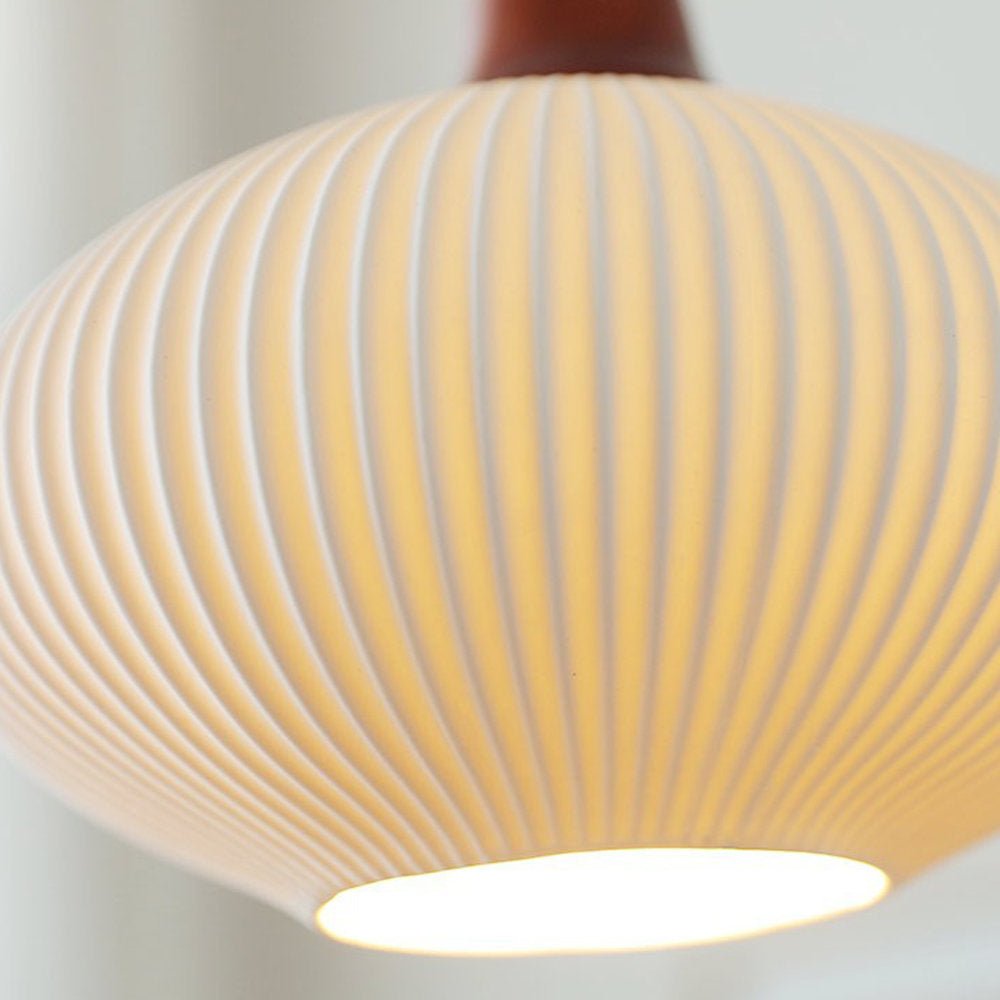 Celesta – Suspension en céramique blanc pur