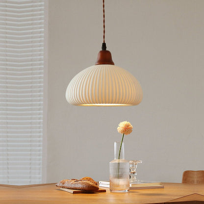 Celesta – Suspension en céramique blanc pur