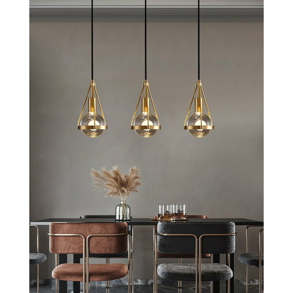Maelis – Pissenlit Cristal Suspension Dorée