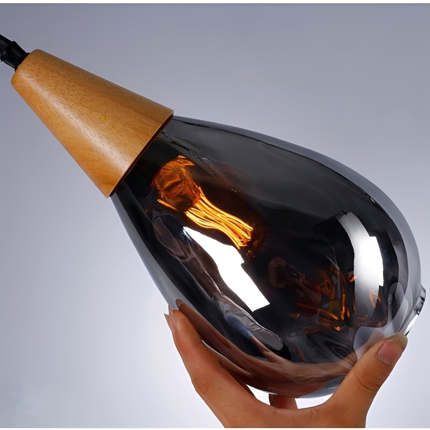 Roland – Lampe Suspendue en Verre Américain