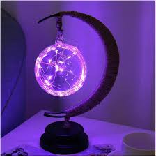 Lunaria – Lampe lune LED avec lumière étoilée