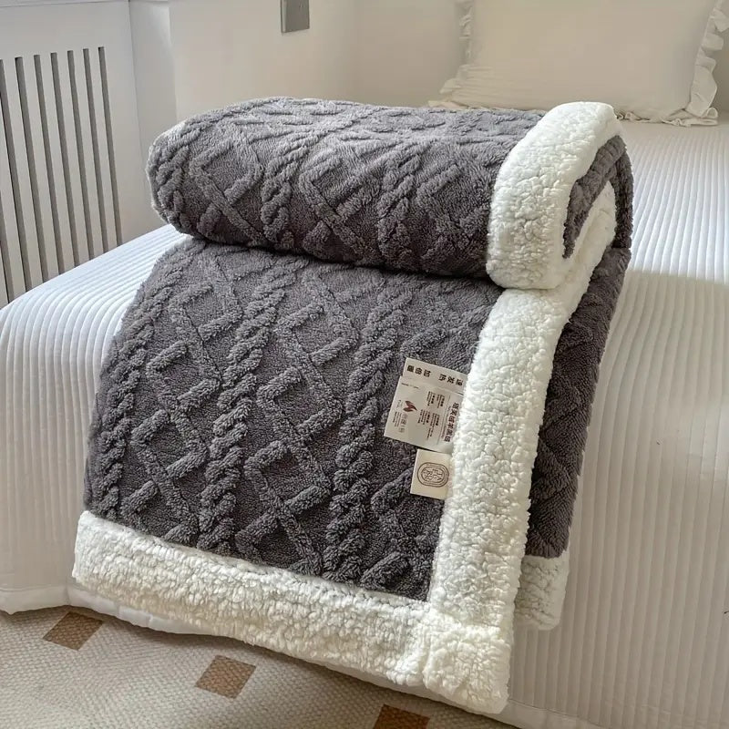 Noemi – Couverture en jacquard Berber en double épaisseur
