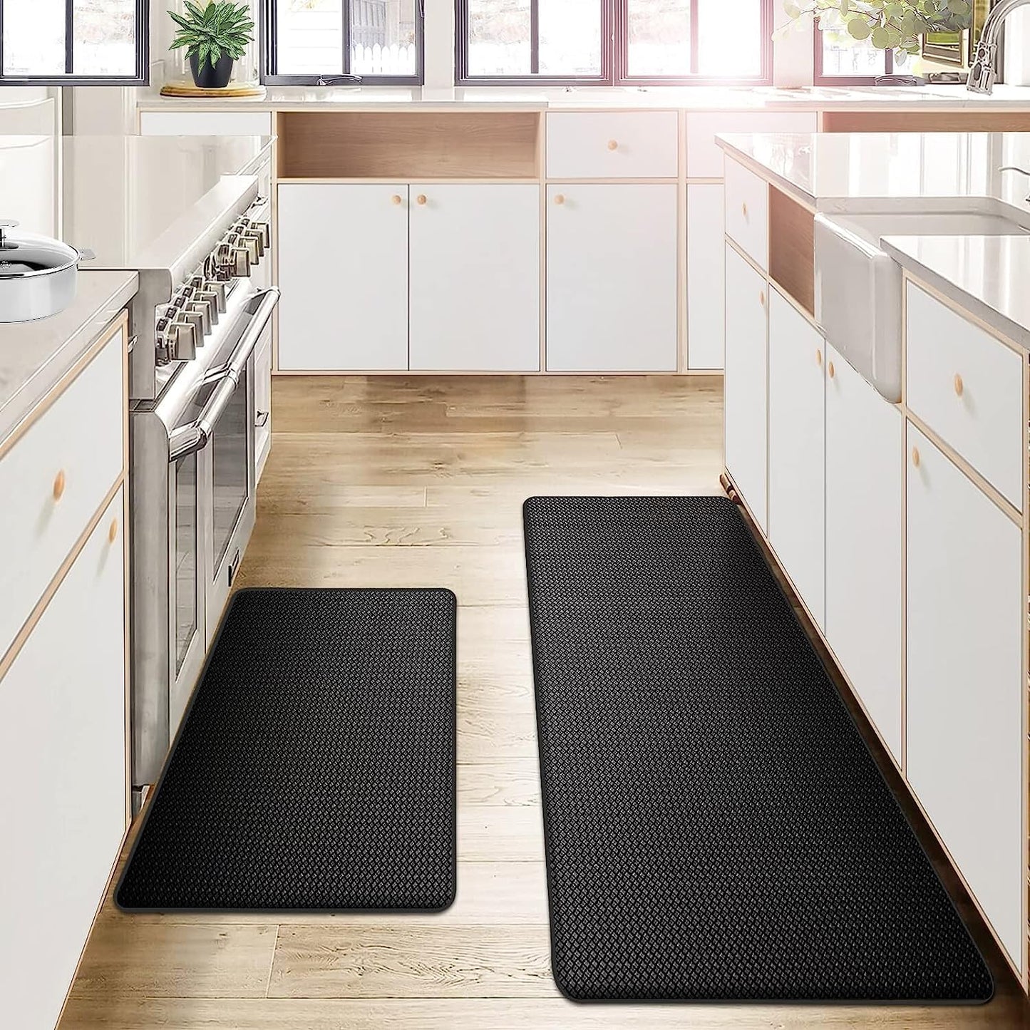 Jillian – Tapis de cuisine en cuir PU épais