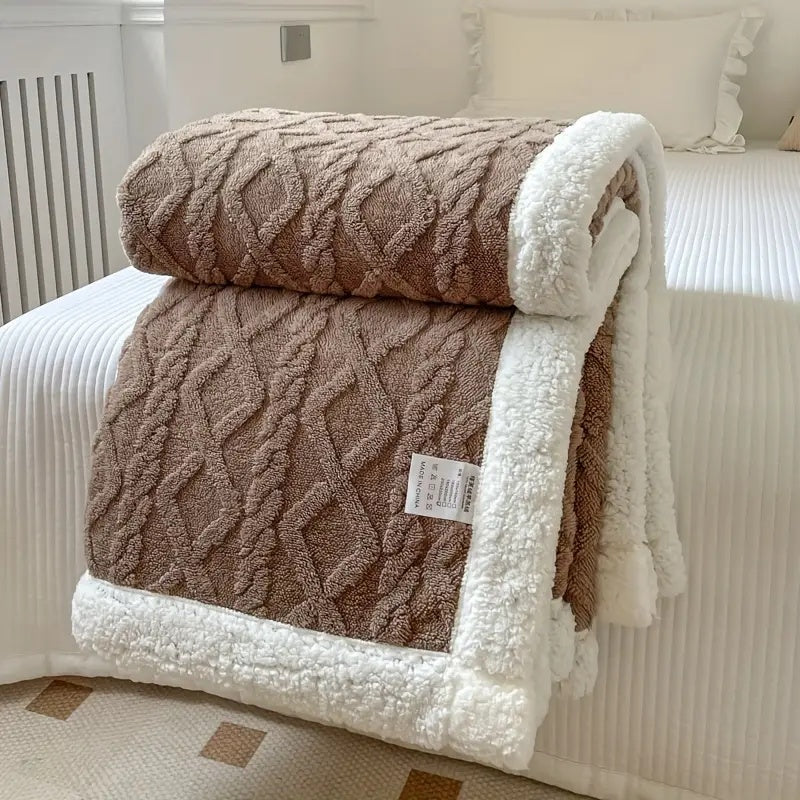 Noemi – Couverture en jacquard Berber en double épaisseur