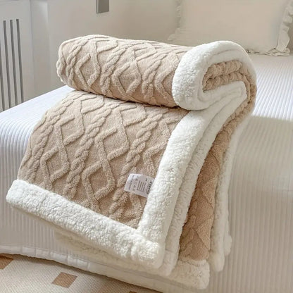 Noemi – Couverture en jacquard Berber en double épaisseur