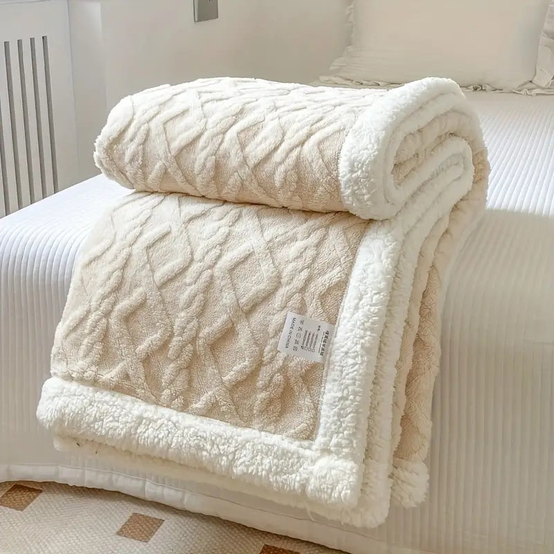 Noemi – Couverture en jacquard Berber en double épaisseur