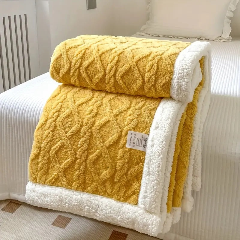 Noemi – Couverture en jacquard Berber en double épaisseur