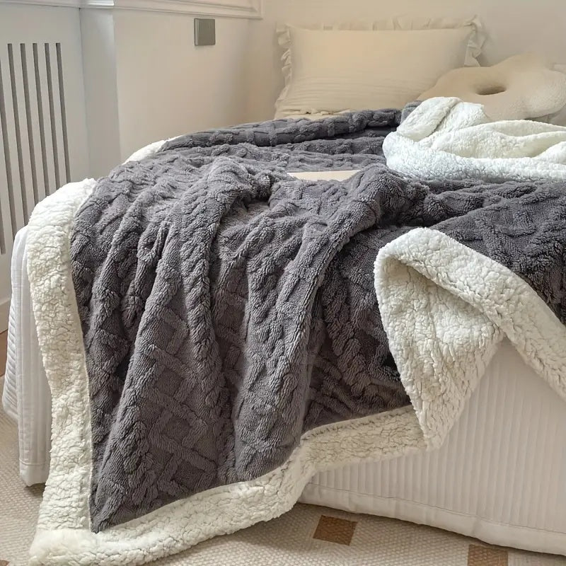 Noemi – Couverture en jacquard Berber en double épaisseur