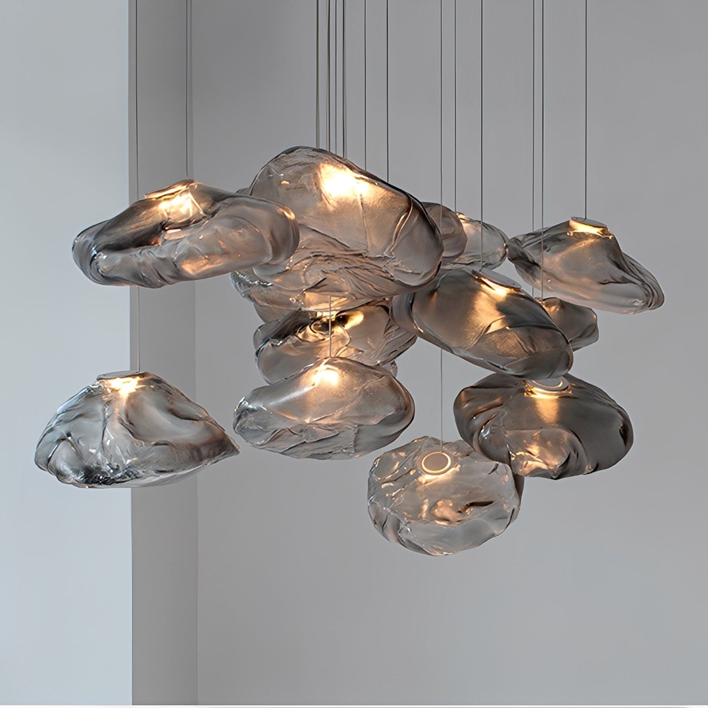 Inari – Lustre en verre nordique