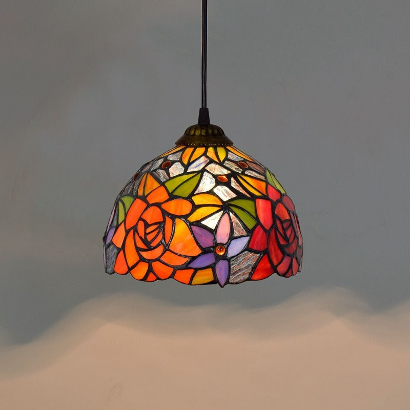 Roku – Lustre Méditerranéen en Verre Coloré