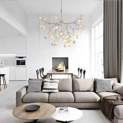 Eirik – Suspension design en branche de feuille nordique
