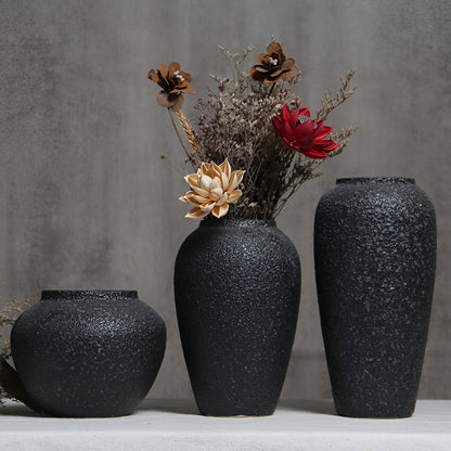 Nera – Vase en céramique noire