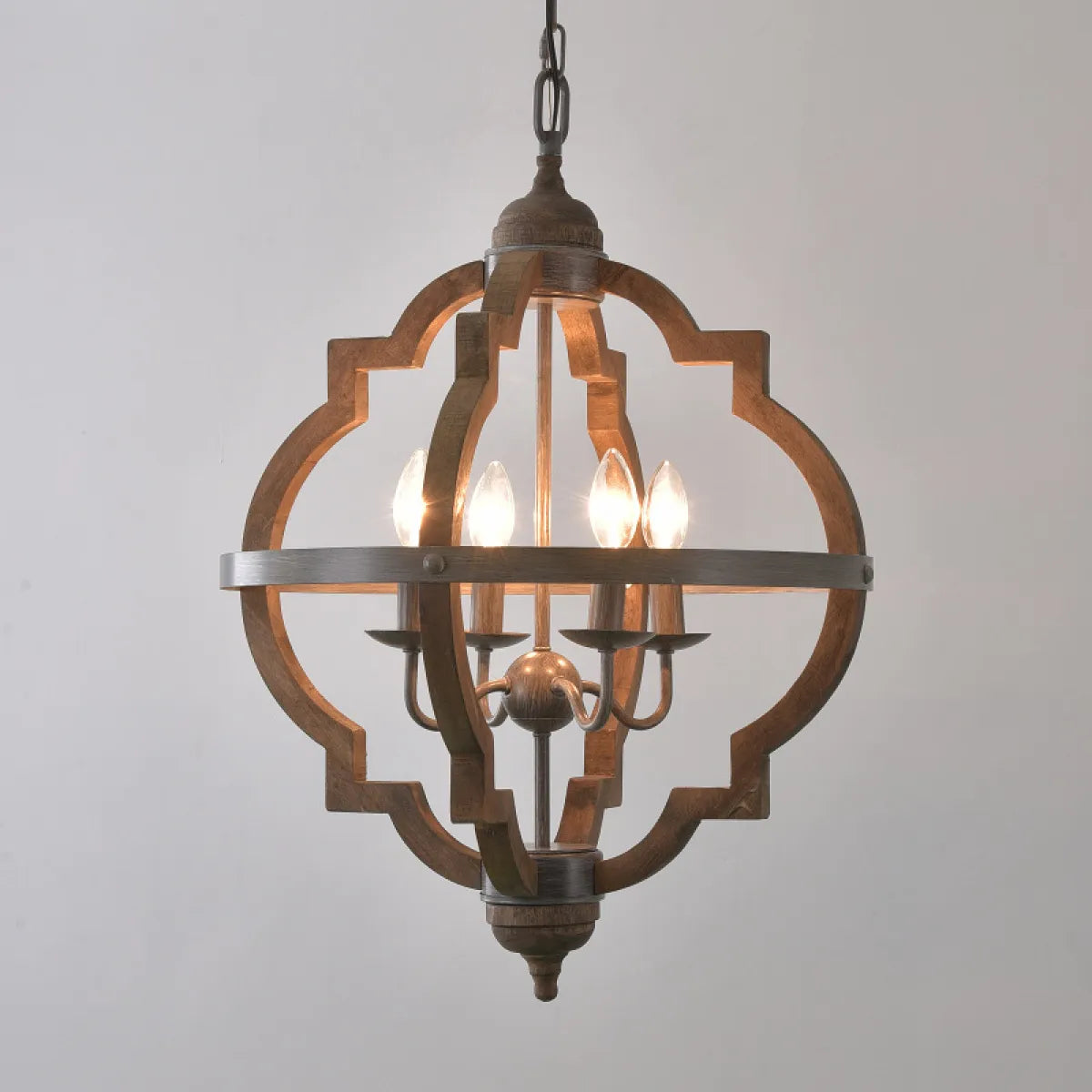 Rona – Lustre rustique en bois
