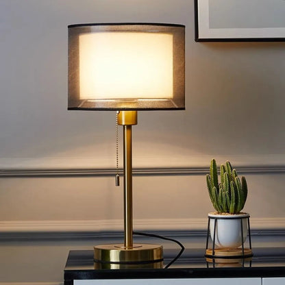 Elio – Lampe de chevet rétro avec interrupteur à tirette