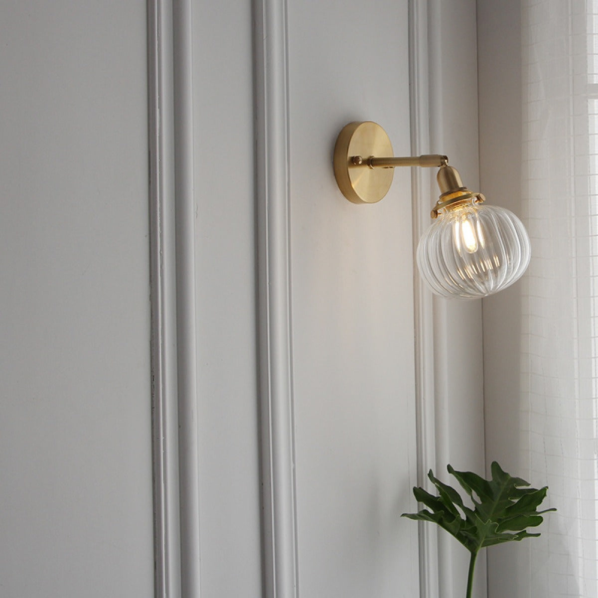 Aveline – Applique Murale en Verre Structuré