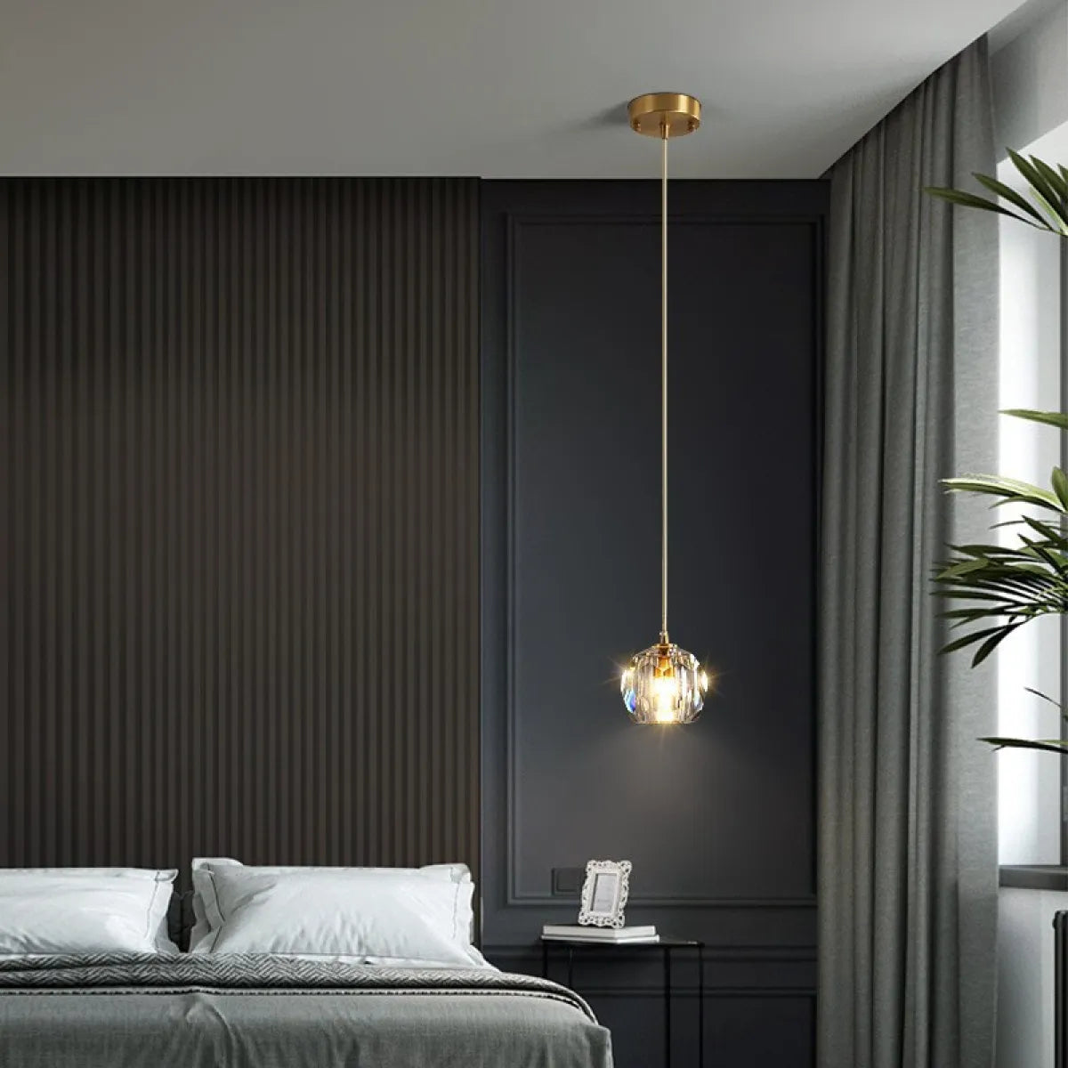 Jiren – Suspension LED élégante en cristal