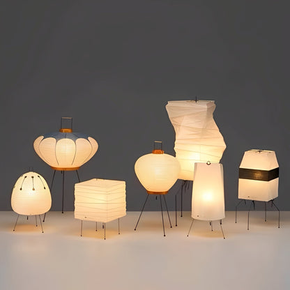 Asuka – Lampe Japonaise sur Pied avec Papier de Riz