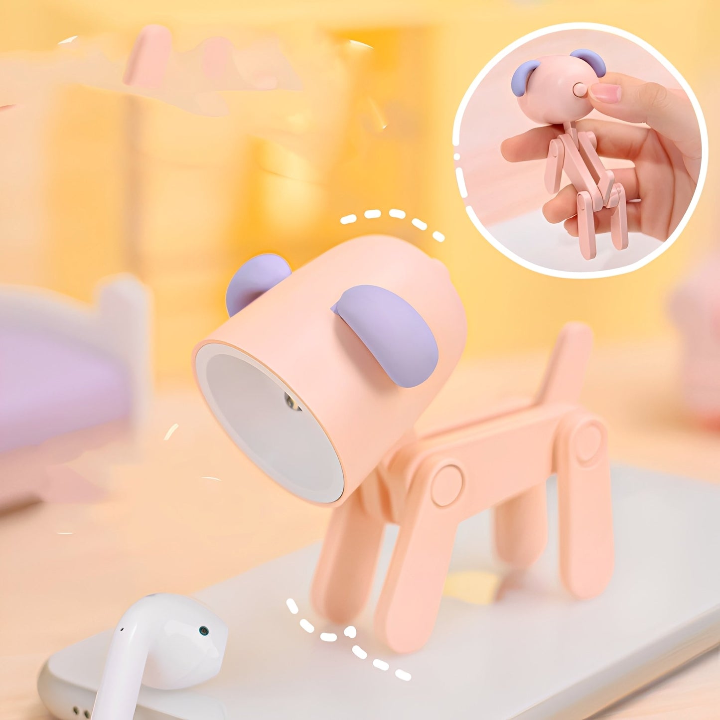 Nino – Lampe de nuit LED fait main