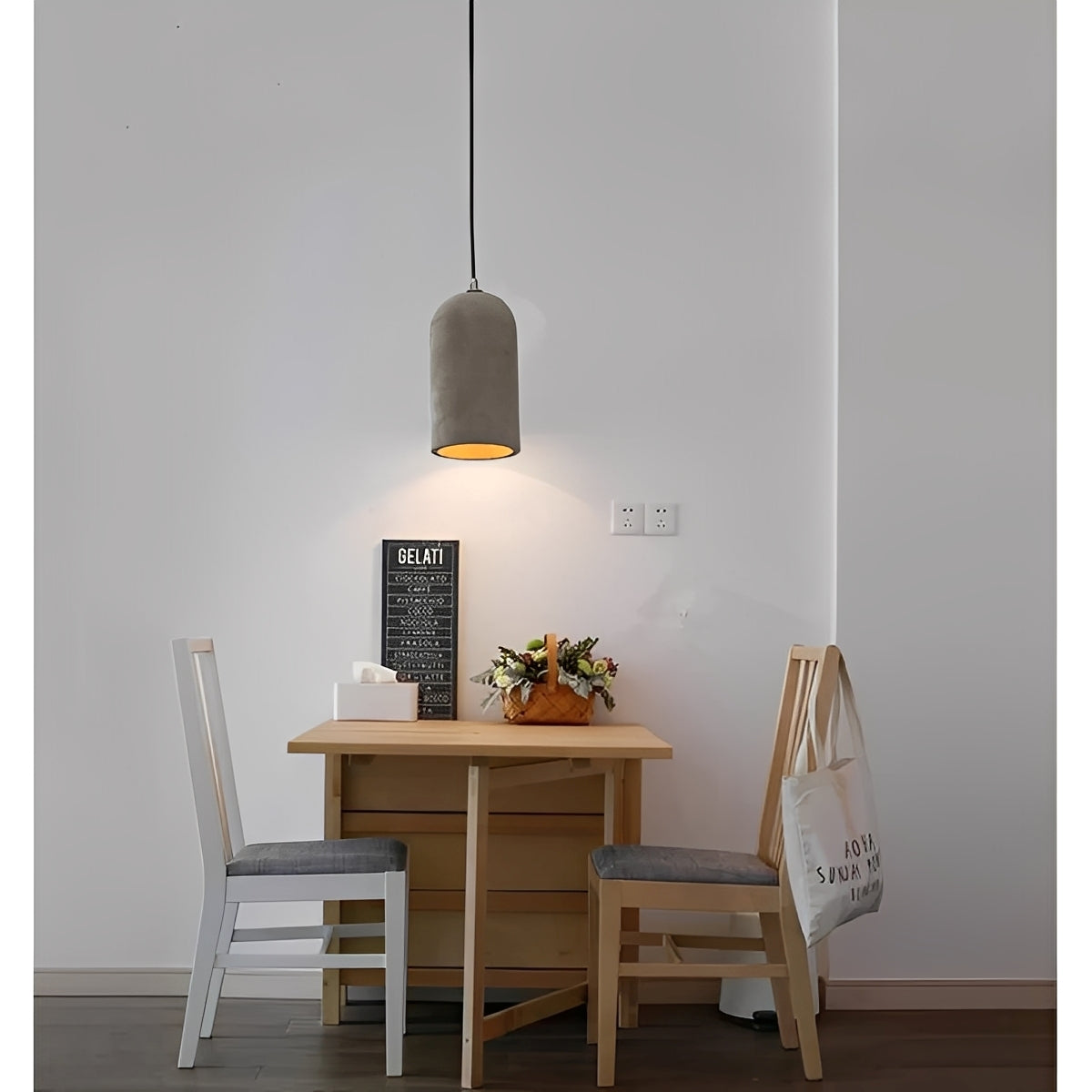 Vega – Lampe suspendue en béton rustique