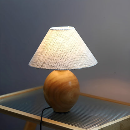 Natsumi – Lampe de table en bois Wabi-Sabi japonaise