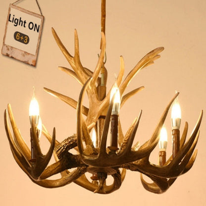 Elrik – Lustre nordique design bois de cerf
