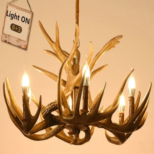 Elrik – Lustre nordique design bois de cerf