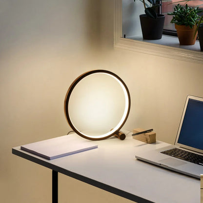 Kira – Lampe de table moderne en acrylique à lumière ronde