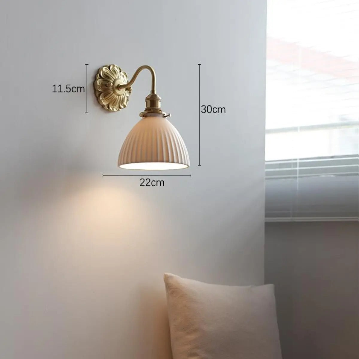 Suri – Applique Murale Boule en Céramique Nordique