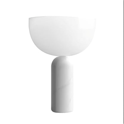 Raja – Lampe de table noble avec pied en marbre et design élégant