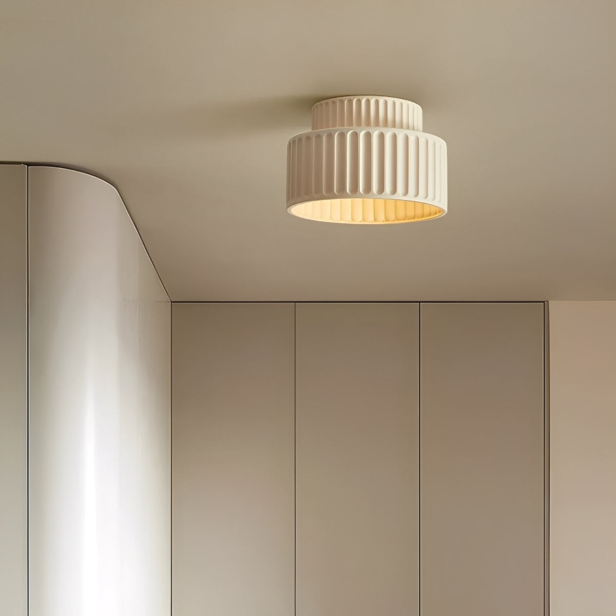 Coralie – Plafonnier LED Style Crème