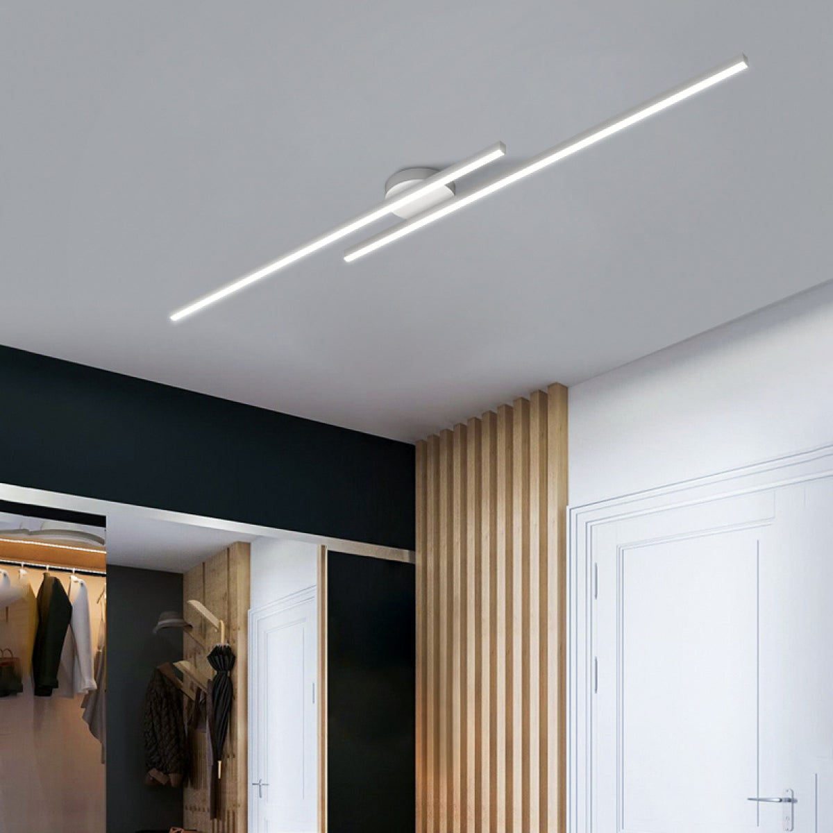Rowan – Luminaire linéaire minimaliste pour couloir