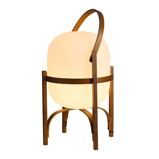 Malin – Lampe Debout en Bois & Verre