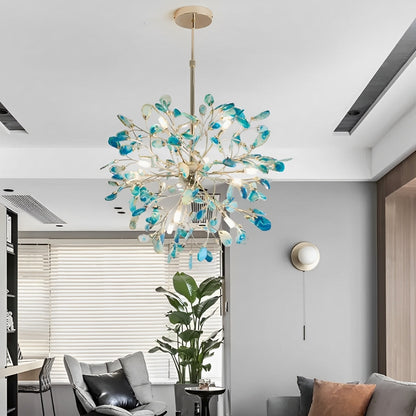 Ignis – Suspension Firefly Nordique avec Verre d'Agate