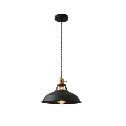Mella – Suspension industrielle design macaron en métal