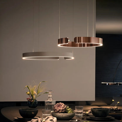 Astrid – Plafonnier en acier inoxydable or nordique