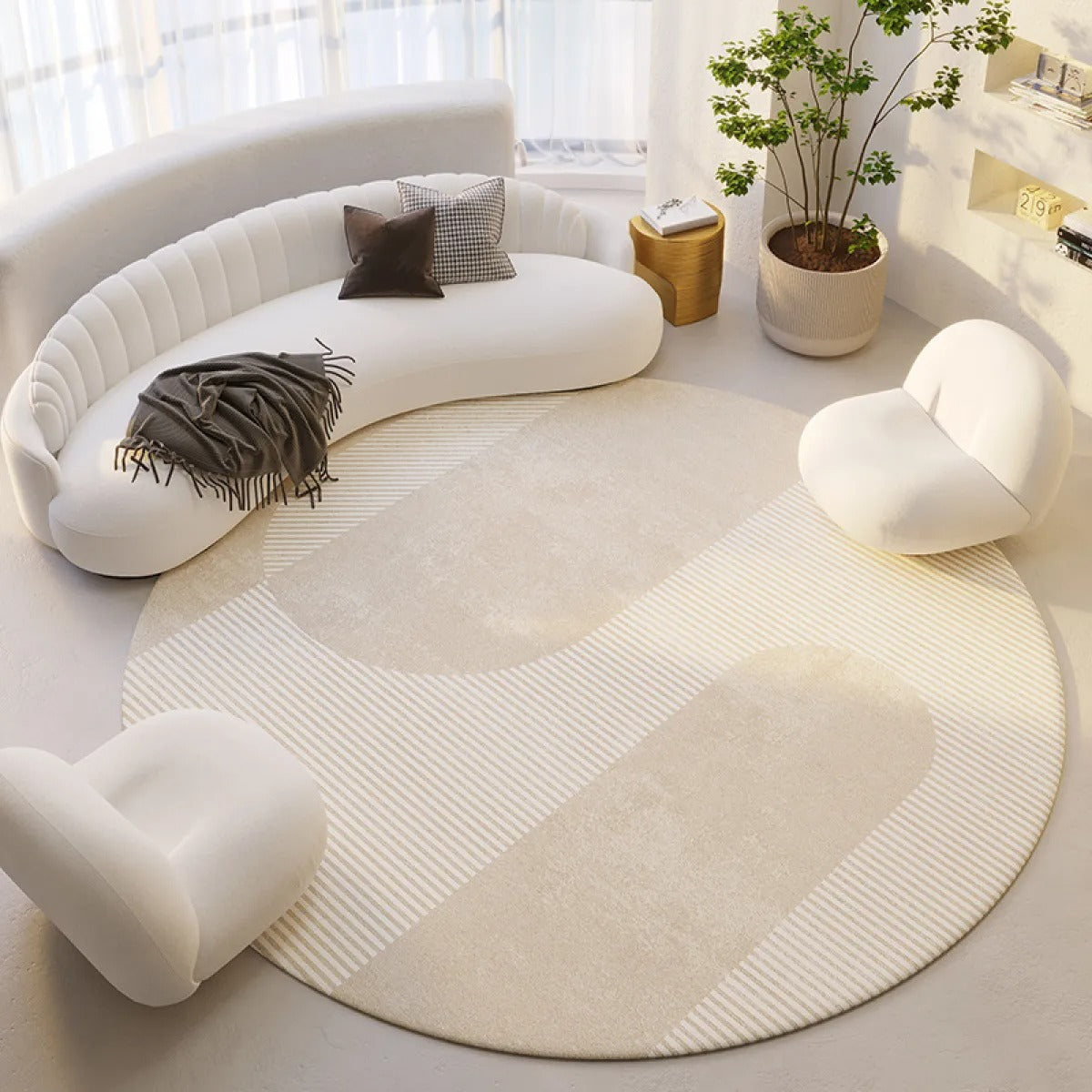 Aira – Vent Silencieux Tapis Rond Absorbant
