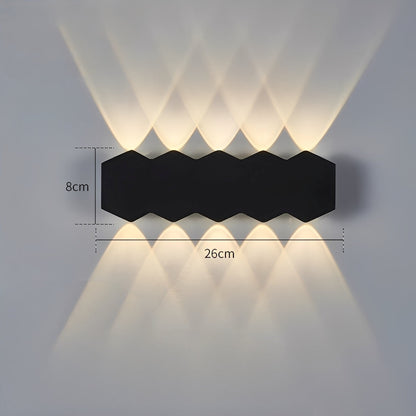 Zion – Applique extérieure hexagonale Up-&-Down