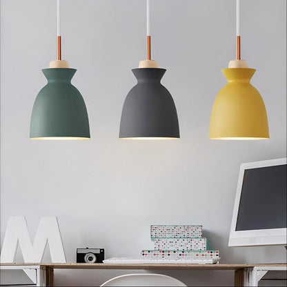 Mateo – Lustre en bois industriel