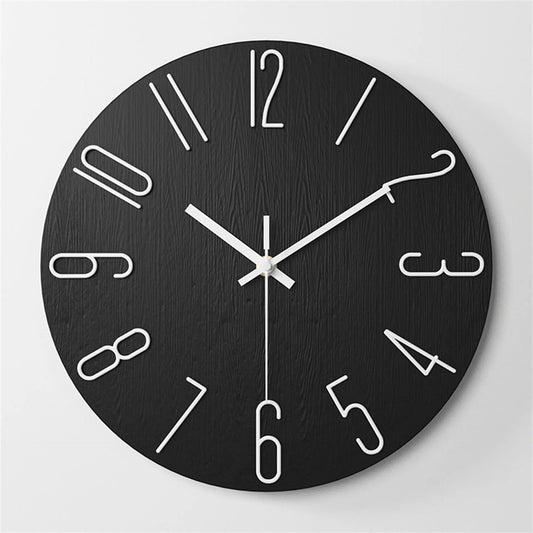 Lennox – Horloge murale simple de 12 pouces