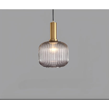 Dario – Suspension en verre fumé