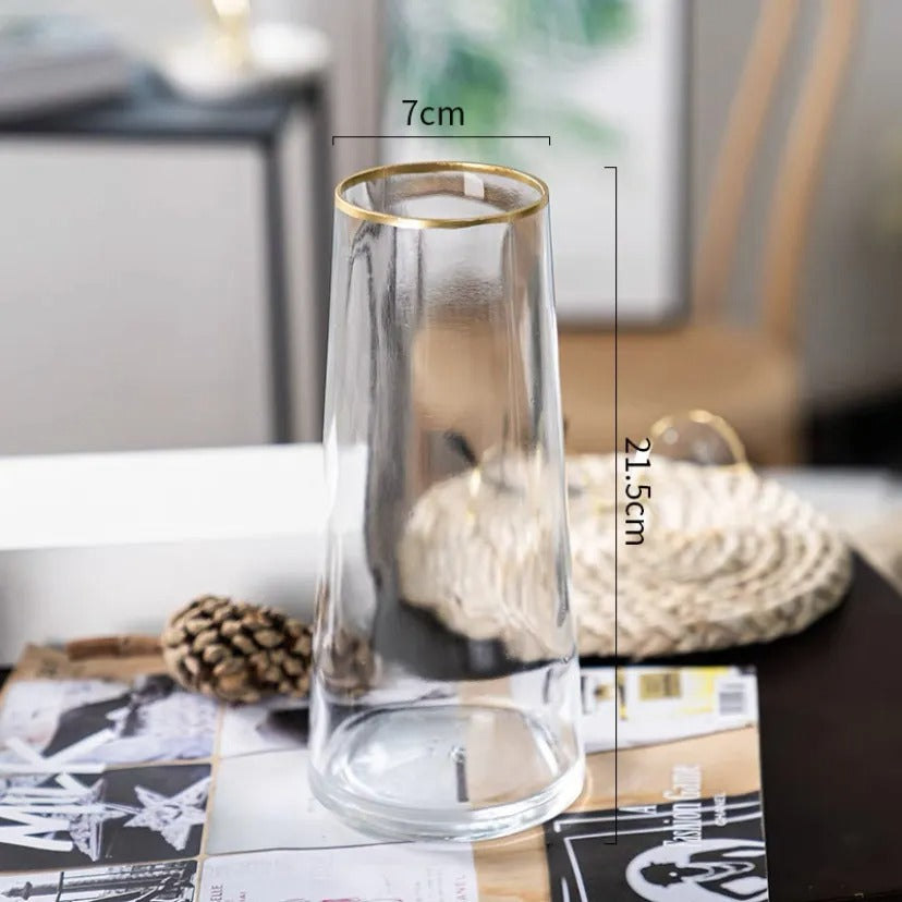 Aureo – Vase en verre dorée à l'or