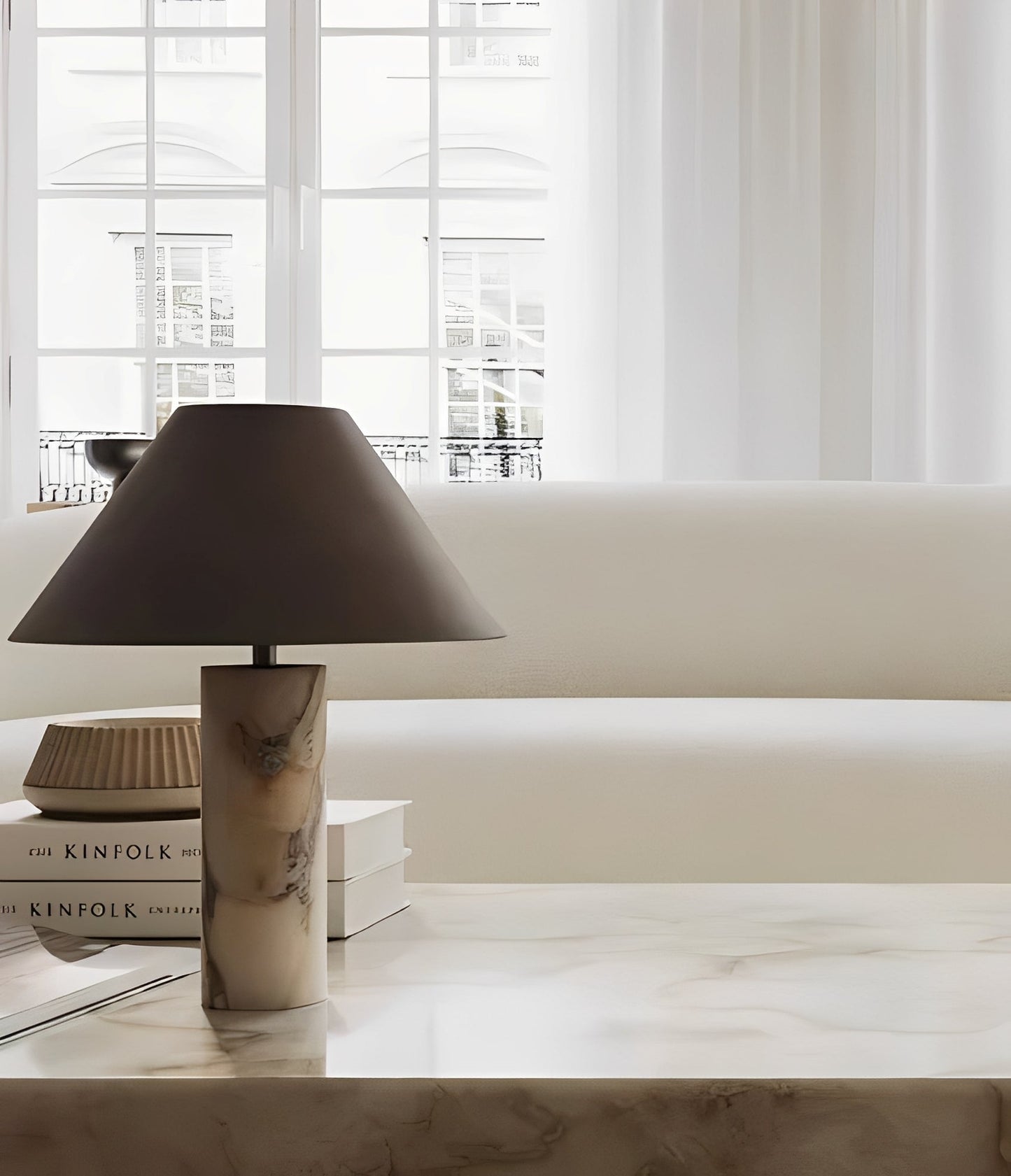 Aria – Lampe de table en marbre moderne