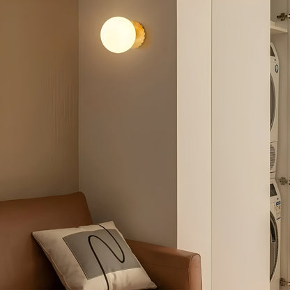 Ylva – Lampe murale en verre pour salon et chambre