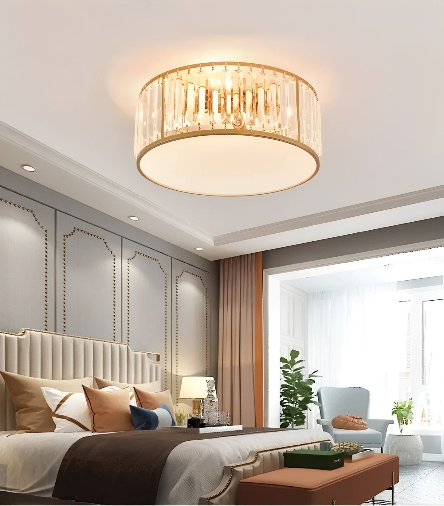 Geah – Plafonnier Cristal Moderne