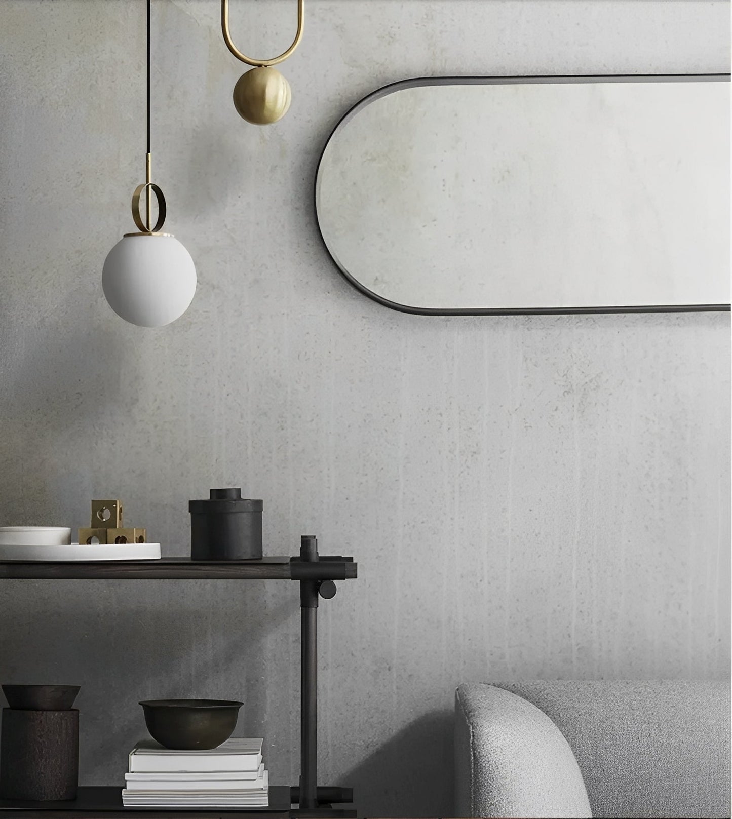 Vireo – Suspension en verre sphérique postmoderne